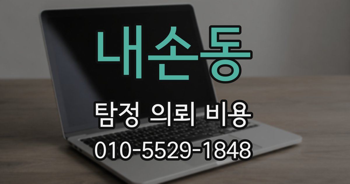 내손동 탐정 의뢰 비용