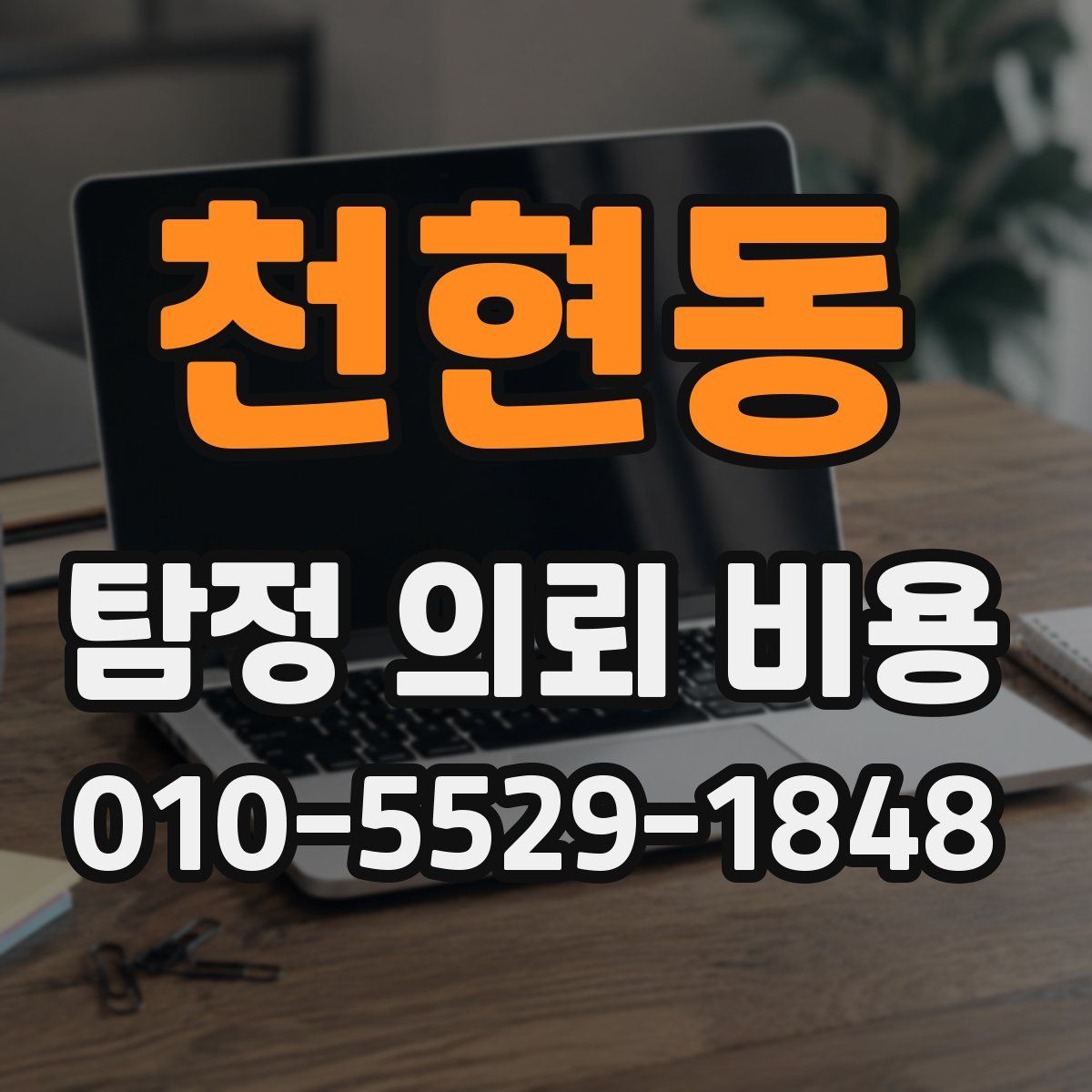천현동 탐정 의뢰 비용