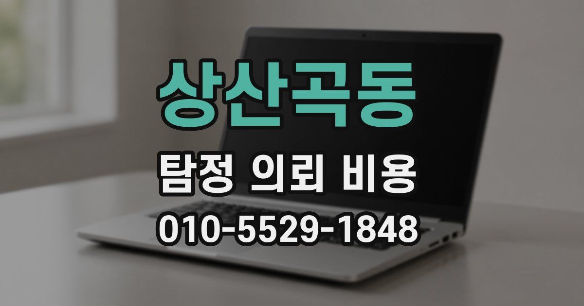 상산곡동 탐정 의뢰 비용