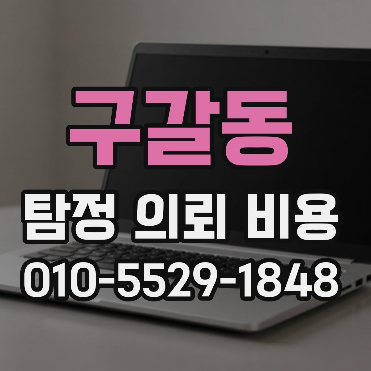 구갈동 탐정 의뢰 비용