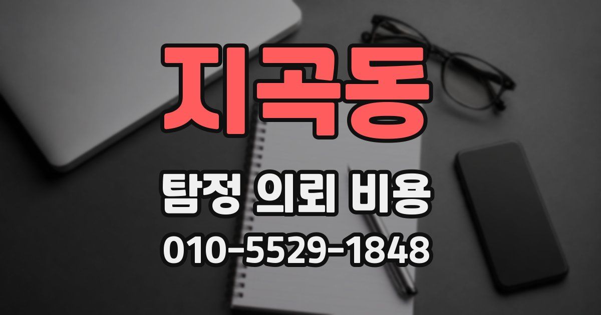지곡동 탐정 의뢰 비용