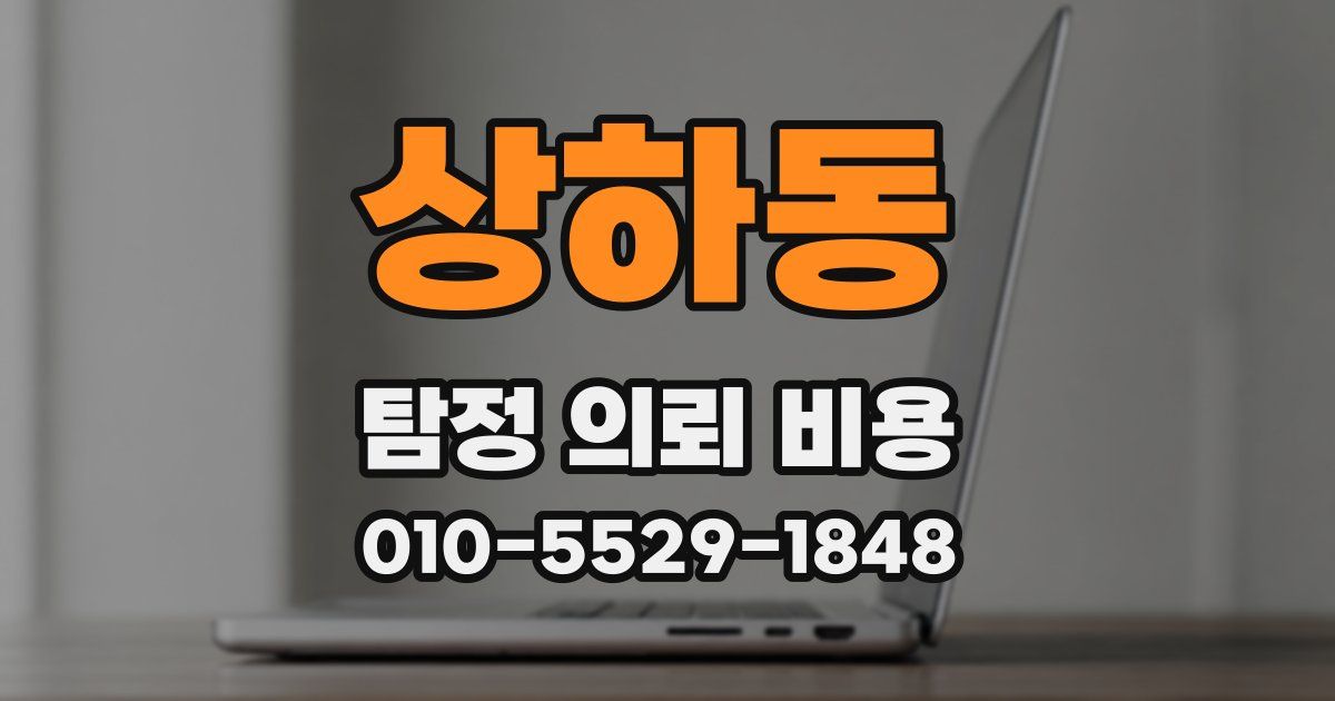상하동 탐정 의뢰 비용