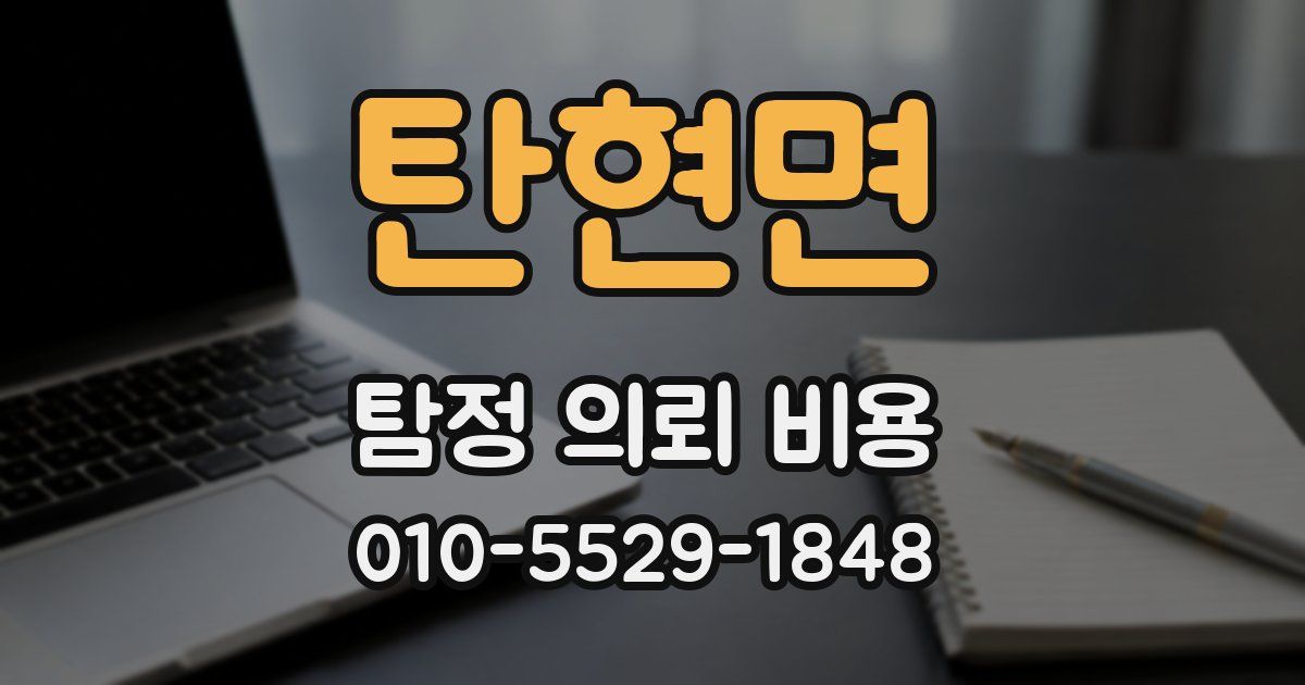탄현면 탐정 의뢰 비용