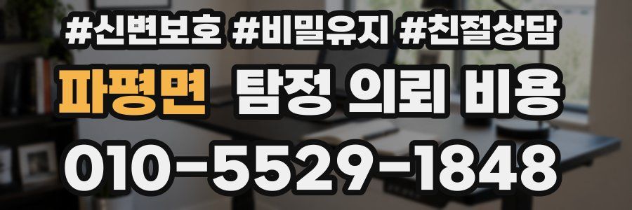 파평면 탐정 의뢰 비용
