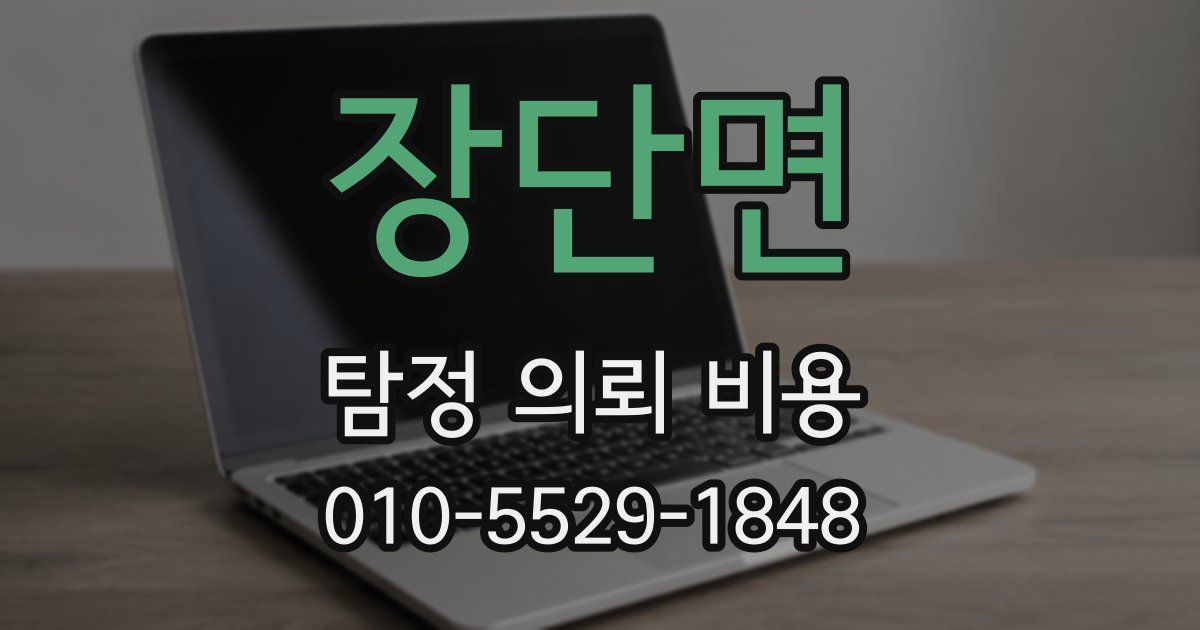 장단면 탐정 의뢰 비용