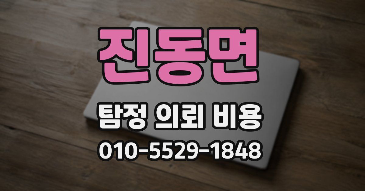 진동면 탐정 의뢰 비용