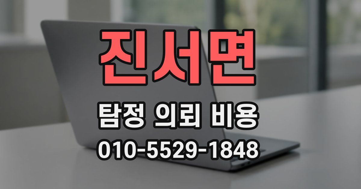 진서면 탐정 의뢰 비용