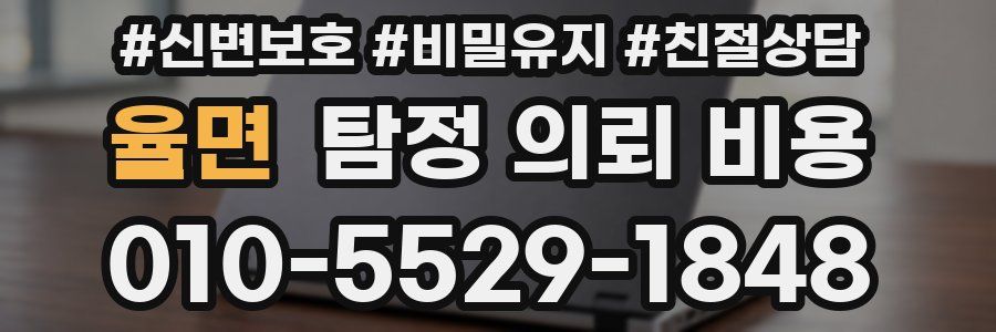 율면 탐정 의뢰 비용