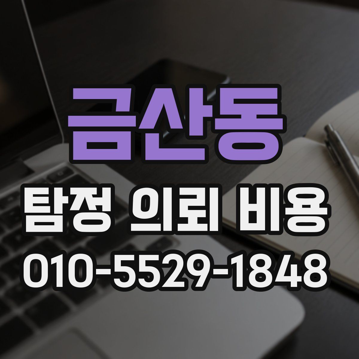 금산동 탐정 의뢰 비용