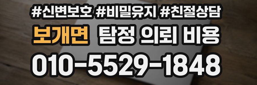 보개면 탐정 의뢰 비용