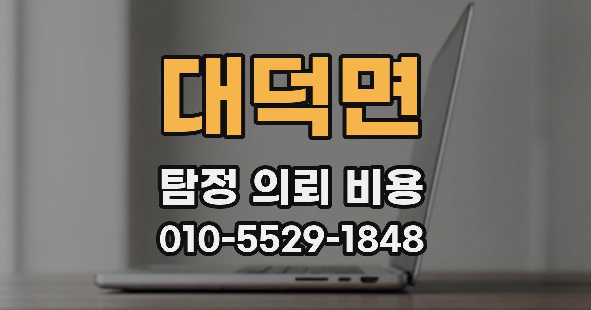 대덕면 탐정 의뢰 비용