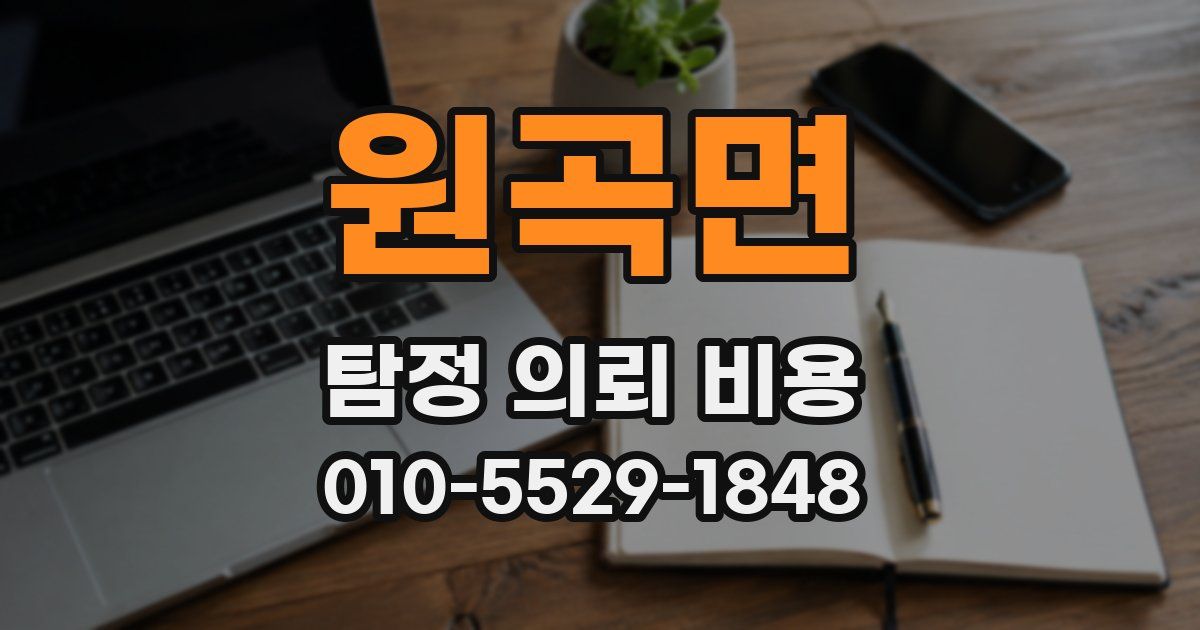 원곡면 탐정 의뢰 비용
