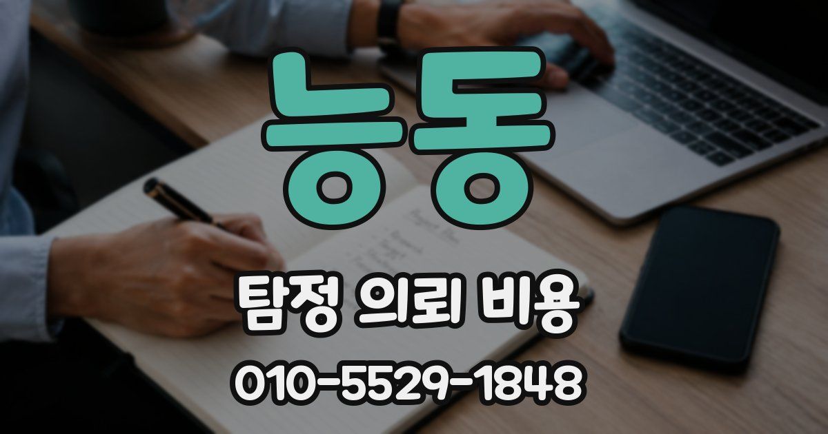 능동 탐정 의뢰 비용