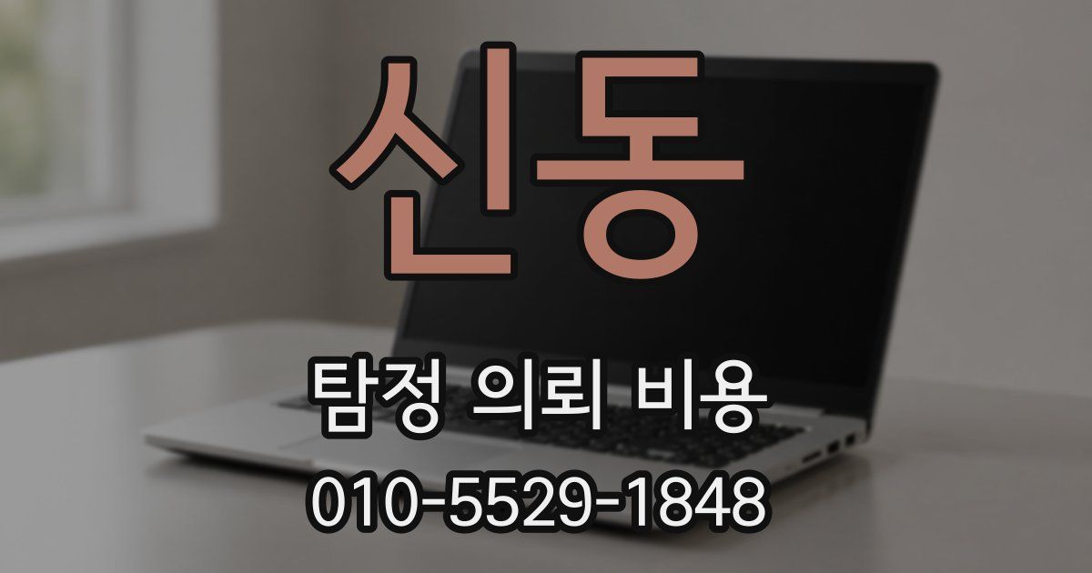 신동 탐정 의뢰 비용