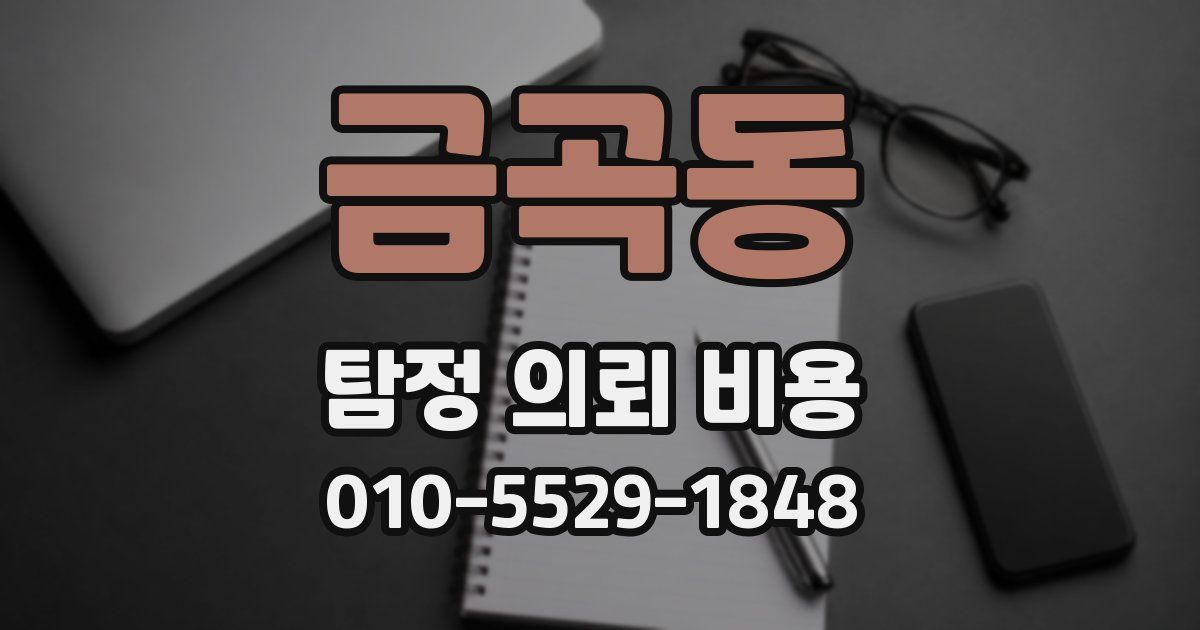 금곡동 탐정 의뢰 비용
