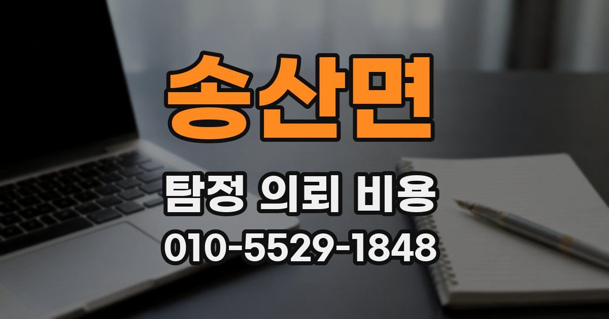 송산면 탐정 의뢰 비용