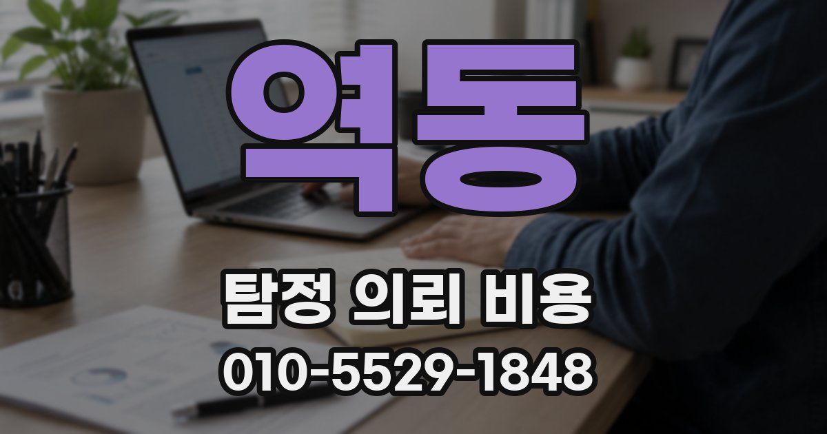 역동 탐정 의뢰 비용