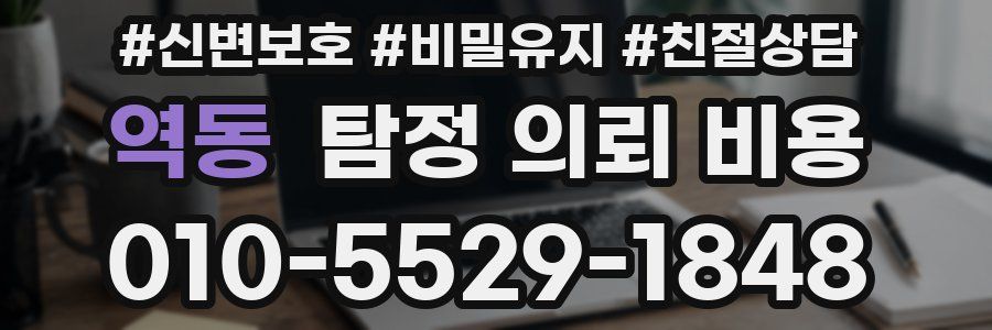 역동 탐정 의뢰 비용