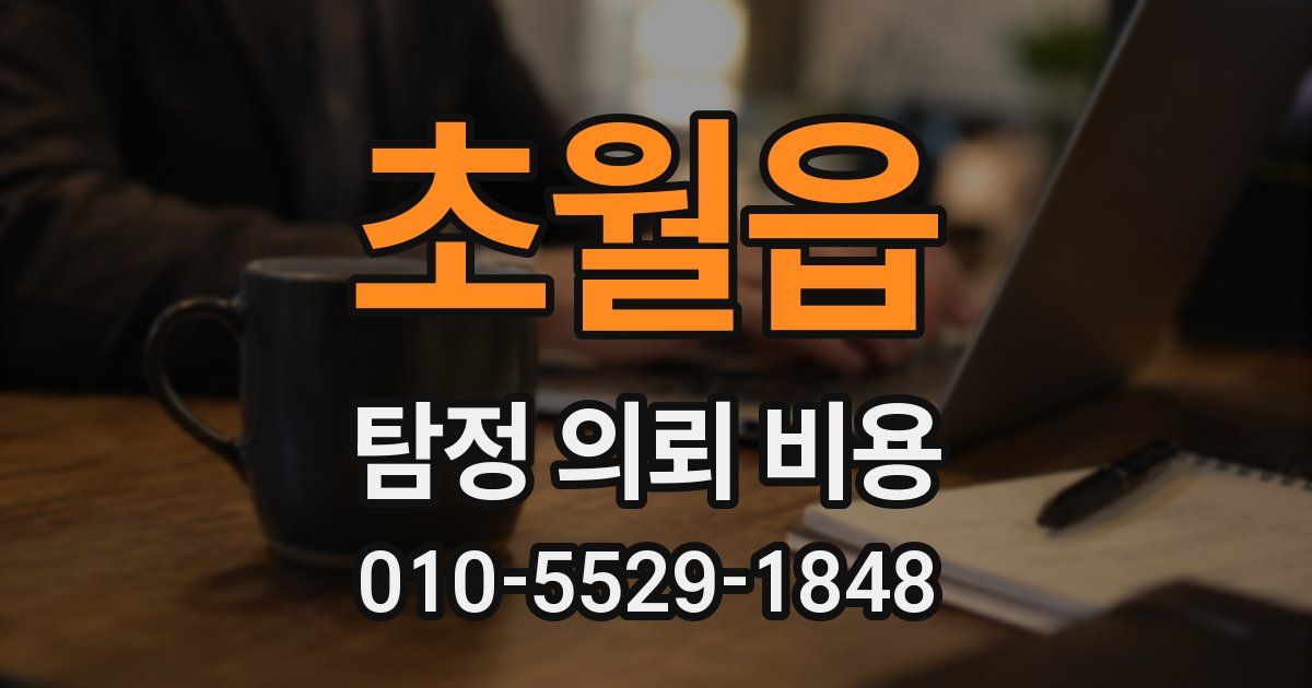 초월읍 탐정 의뢰 비용