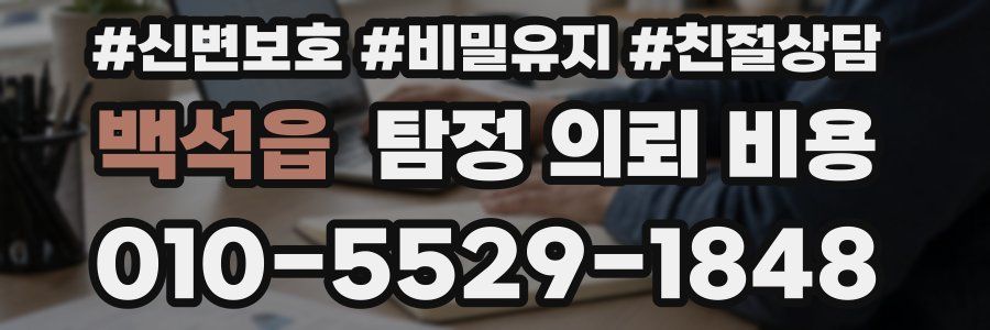 백석읍 탐정 의뢰 비용