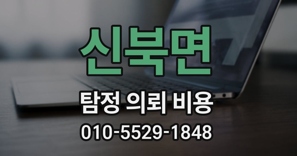 신북면 탐정 의뢰 비용