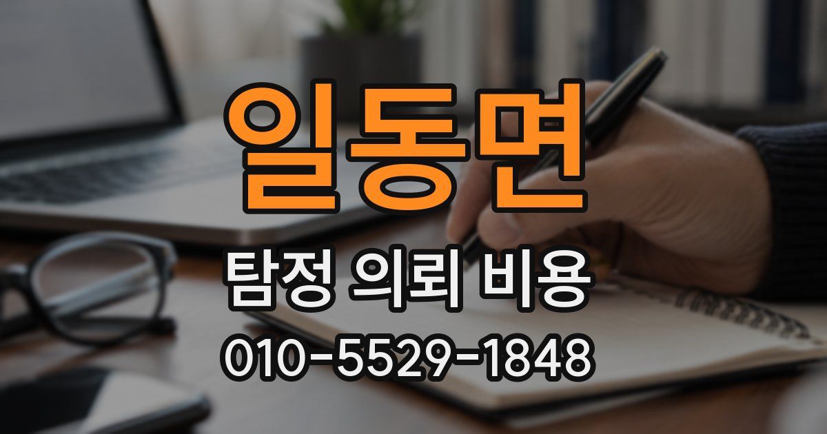 일동면 탐정 의뢰 비용