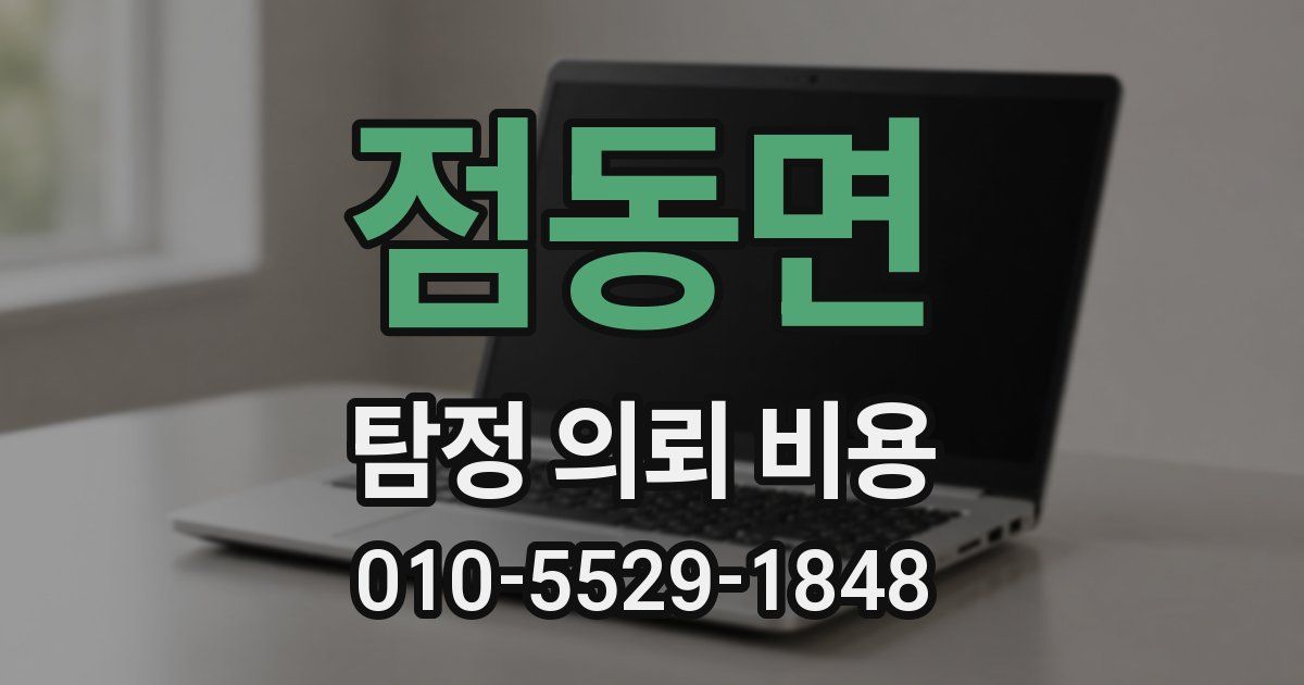 점동면 탐정 의뢰 비용