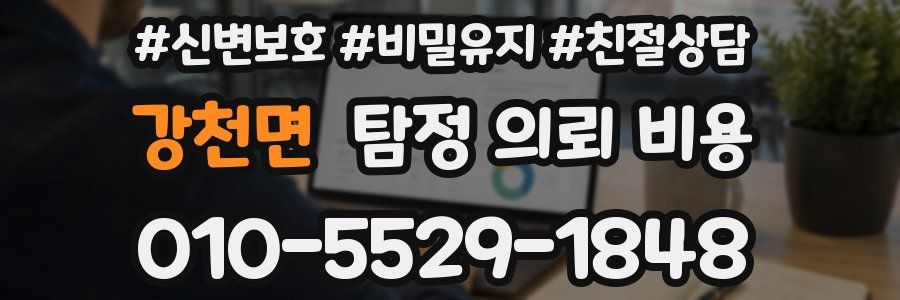 강천면 탐정 의뢰 비용