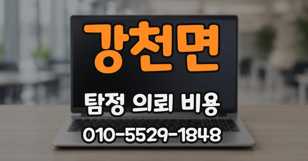 강천면 탐정 의뢰 비용
