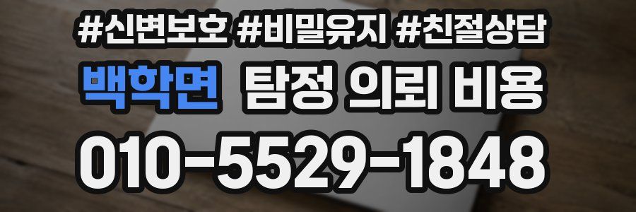 백학면 탐정 의뢰 비용