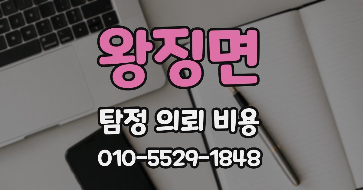 왕징면 탐정 의뢰 비용