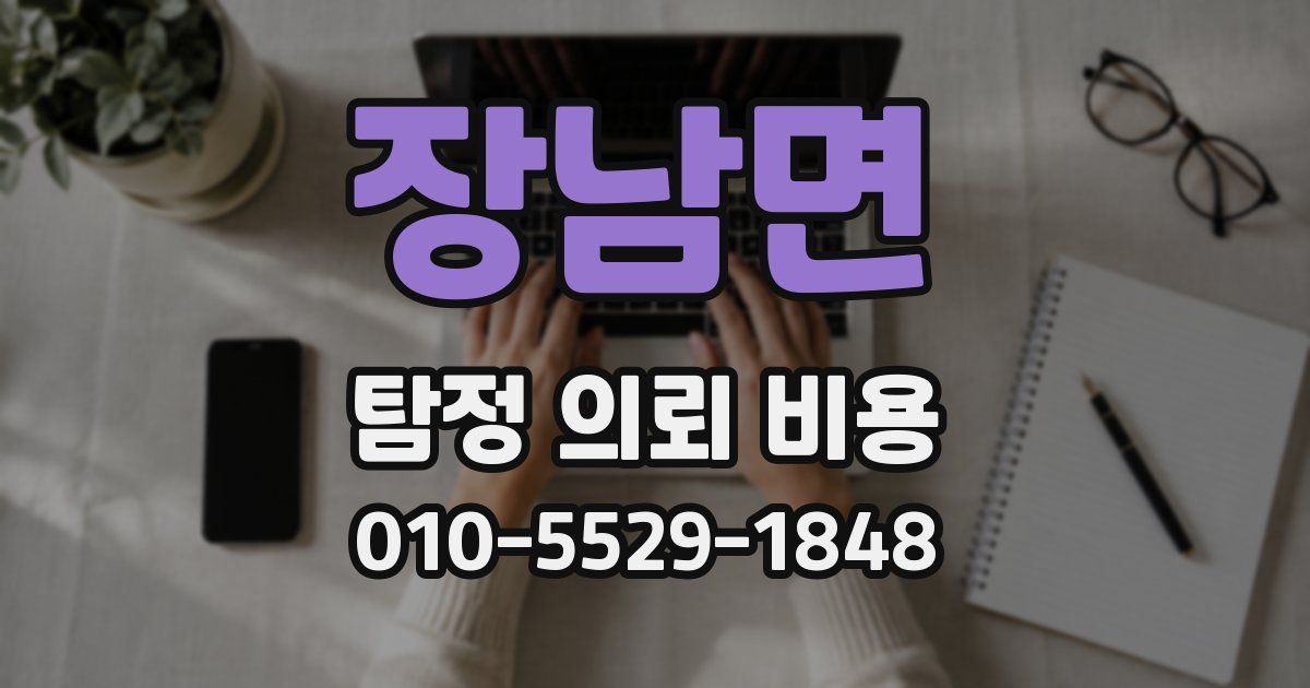 장남면 탐정 의뢰 비용