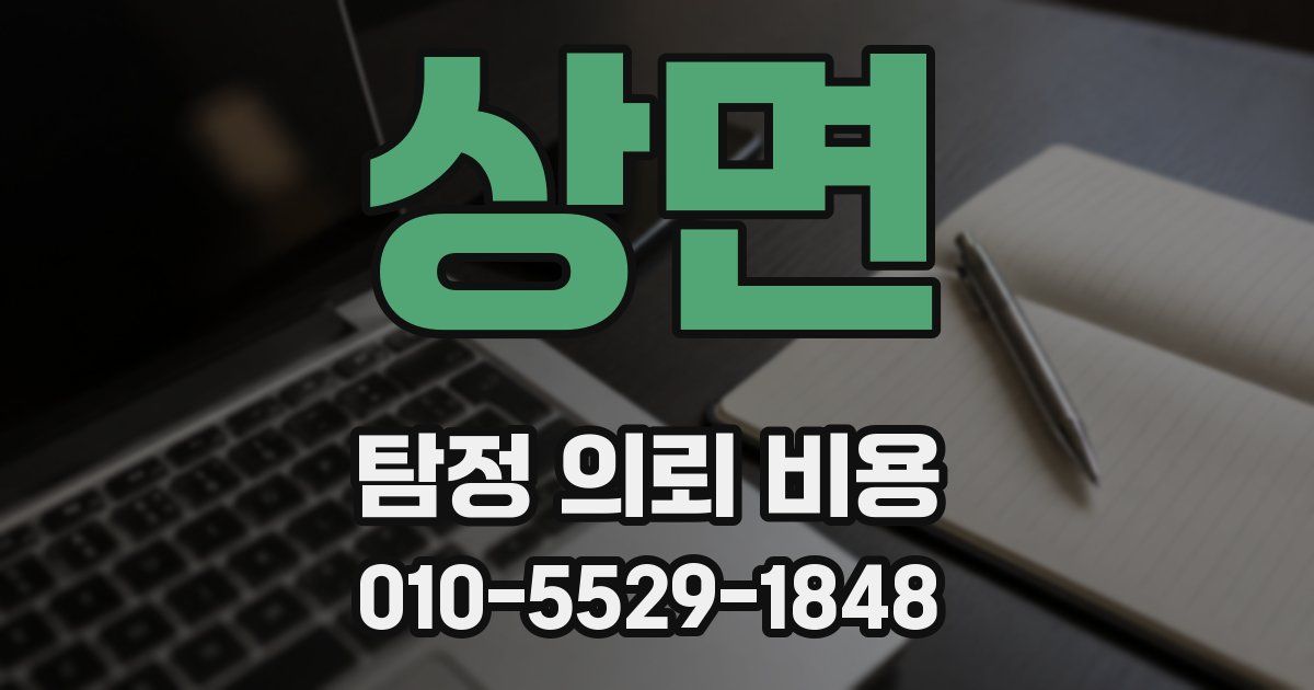 상면 탐정 의뢰 비용