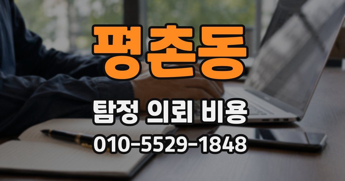 평촌동 탐정 의뢰 비용