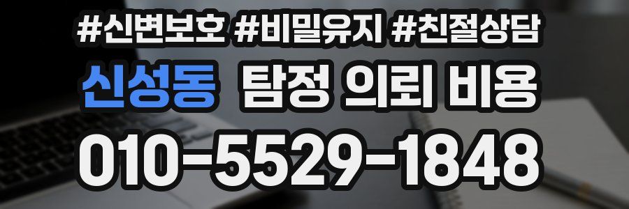 신성동 탐정 의뢰 비용