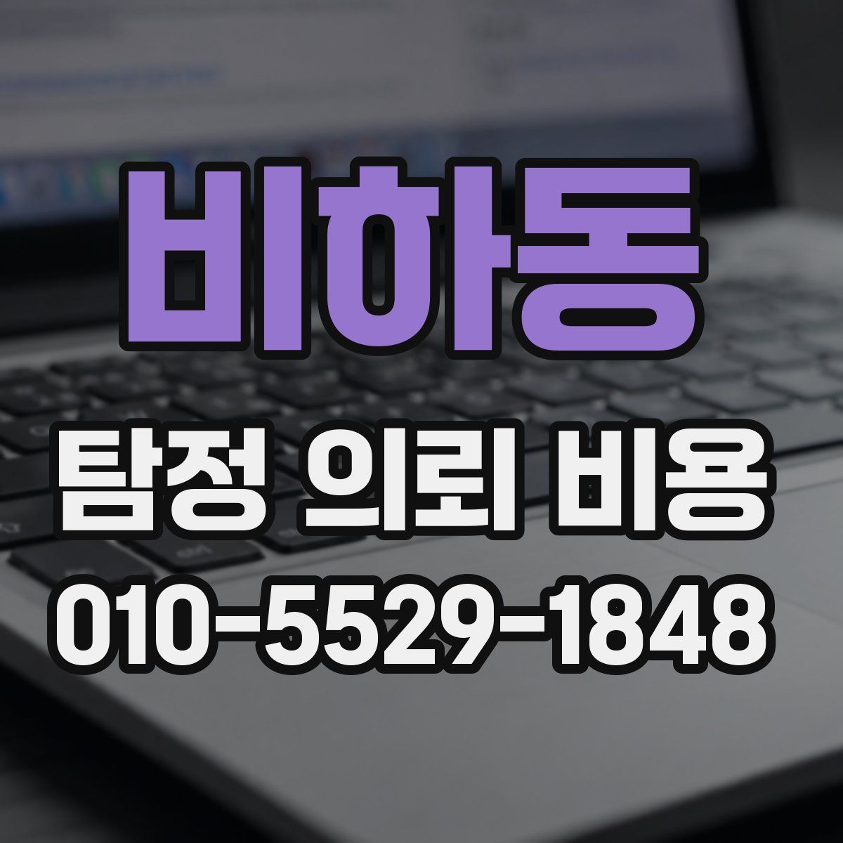 비하동 탐정 의뢰 비용