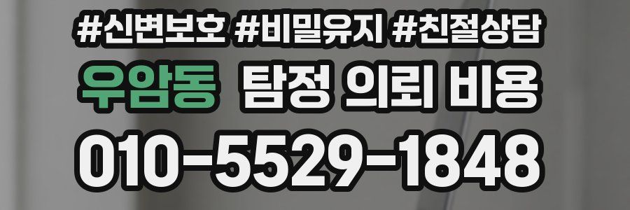 우암동 탐정 의뢰 비용