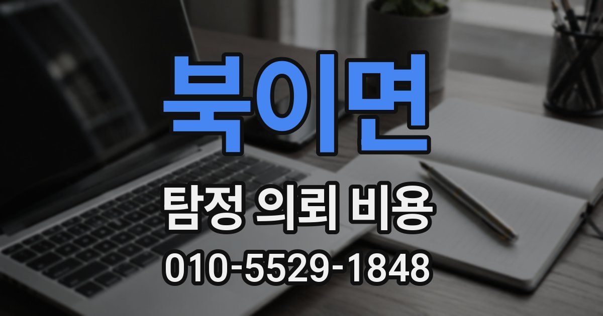 북이면 탐정 의뢰 비용