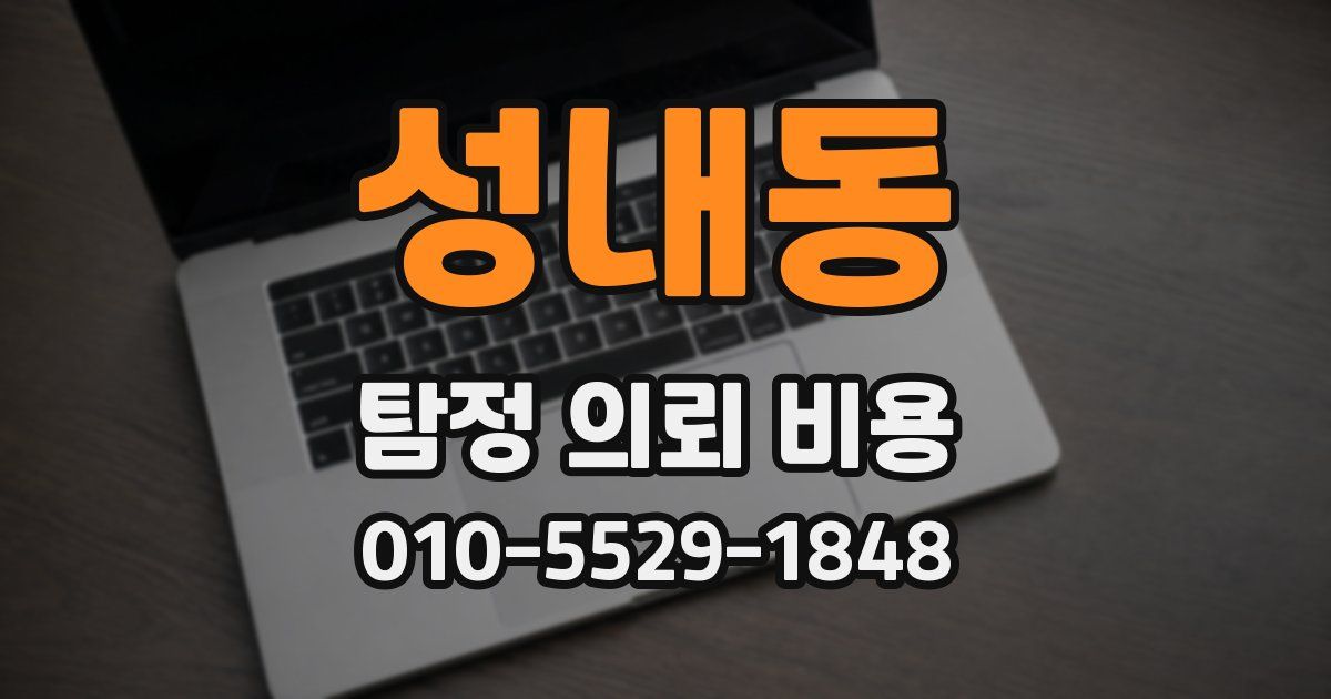성내동 탐정 의뢰 비용