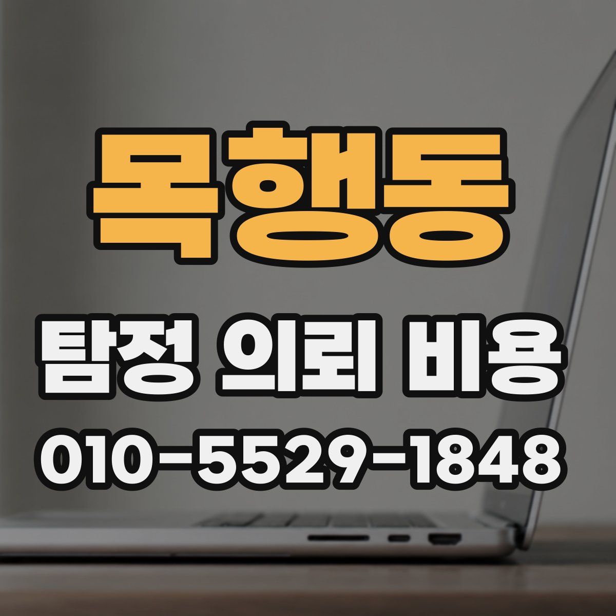 목행동 탐정 의뢰 비용