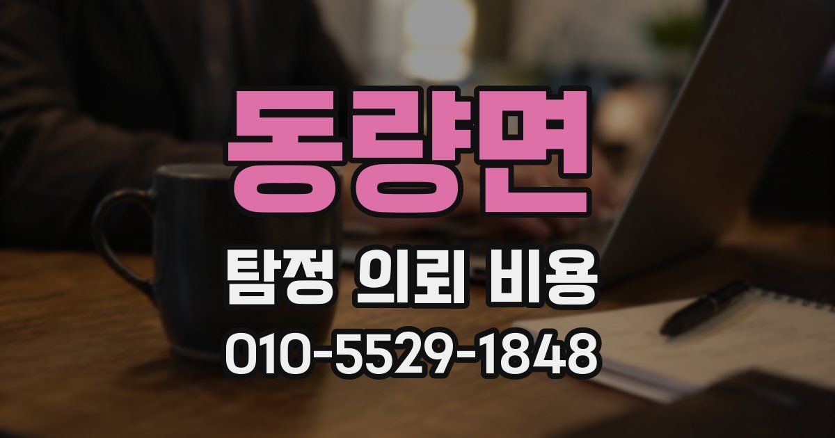동량면 탐정 의뢰 비용