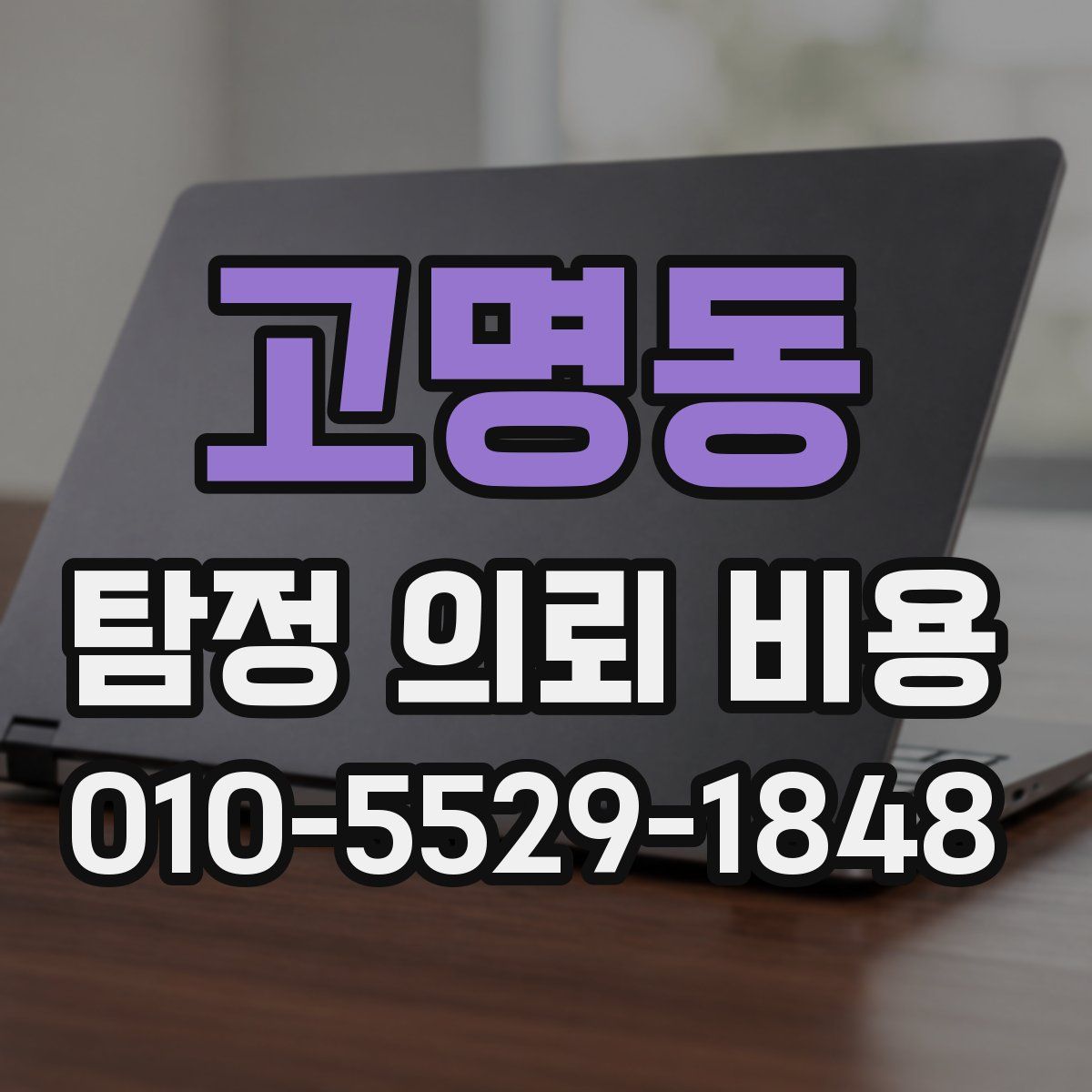 고명동 탐정 의뢰 비용