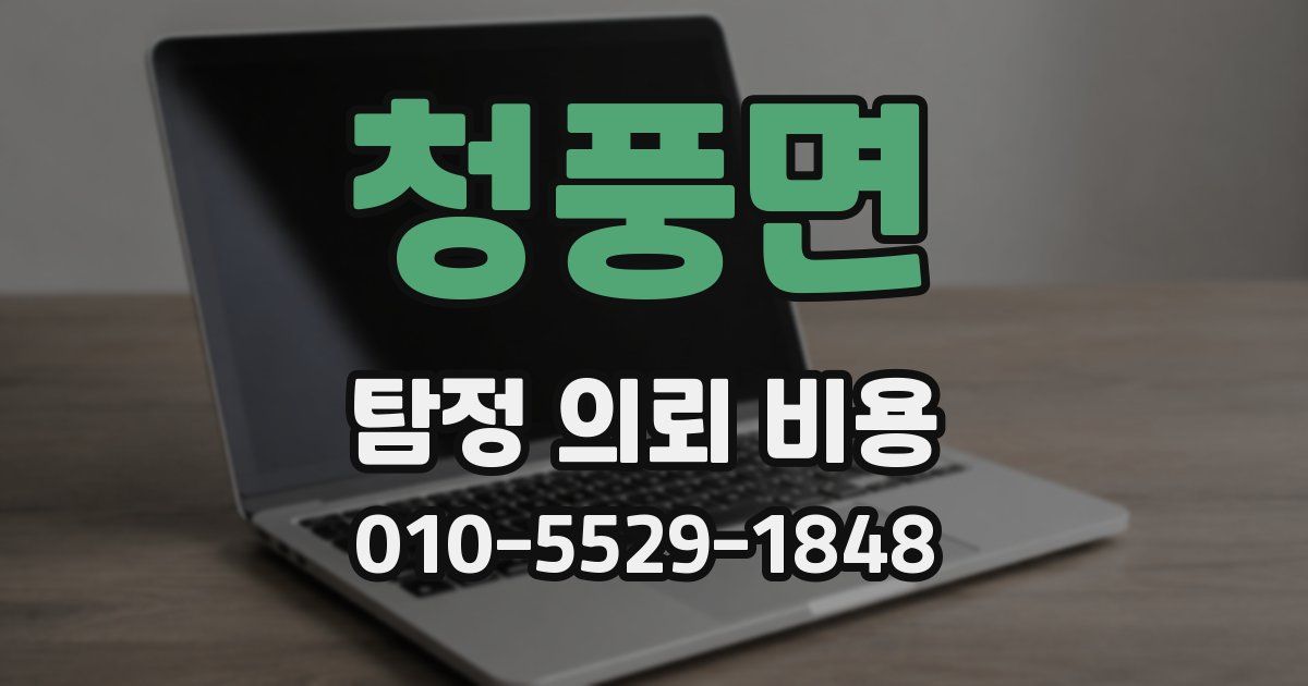 청풍면 탐정 의뢰 비용