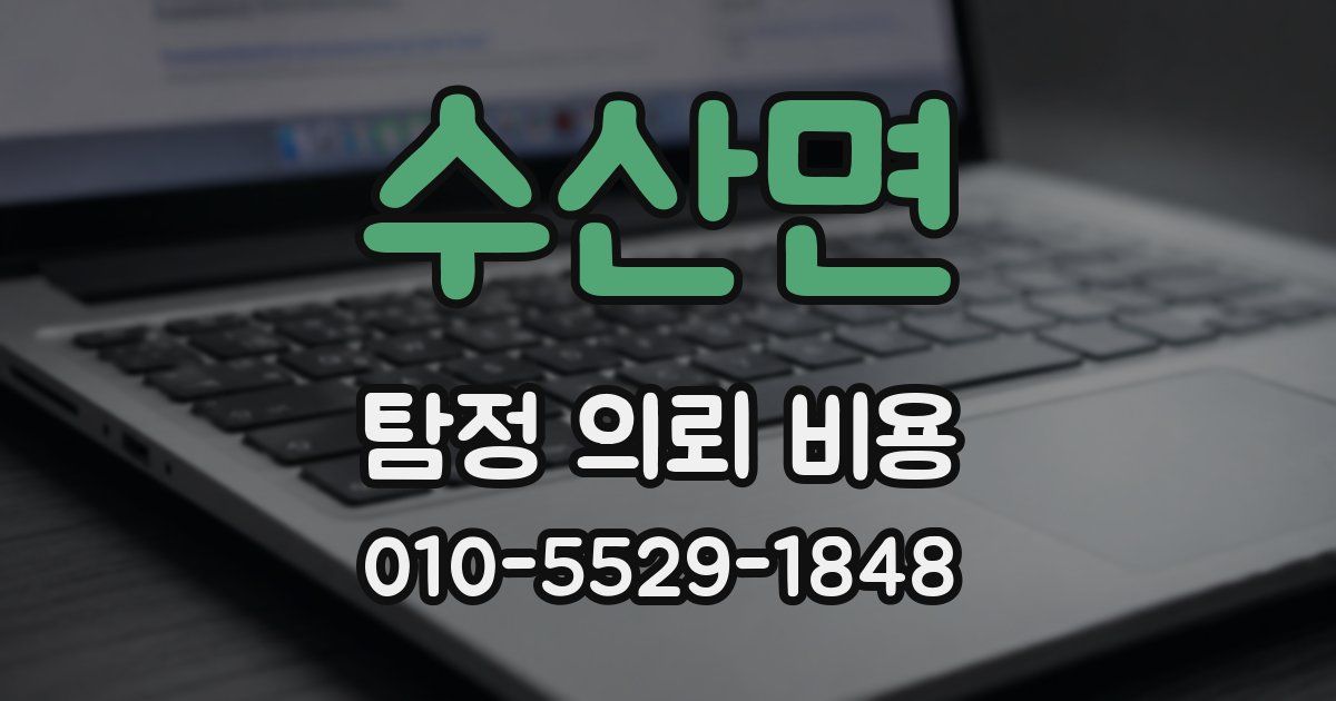 수산면 탐정 의뢰 비용
