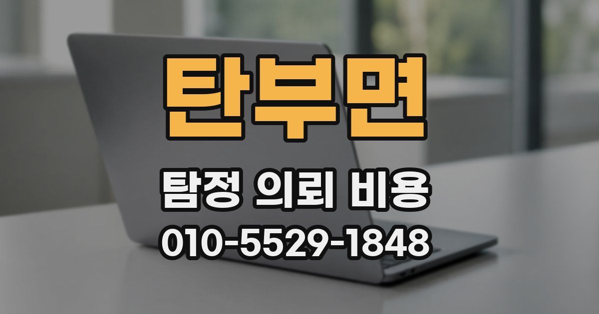 탄부면 탐정 의뢰 비용