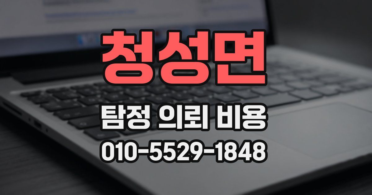 청성면 탐정 의뢰 비용