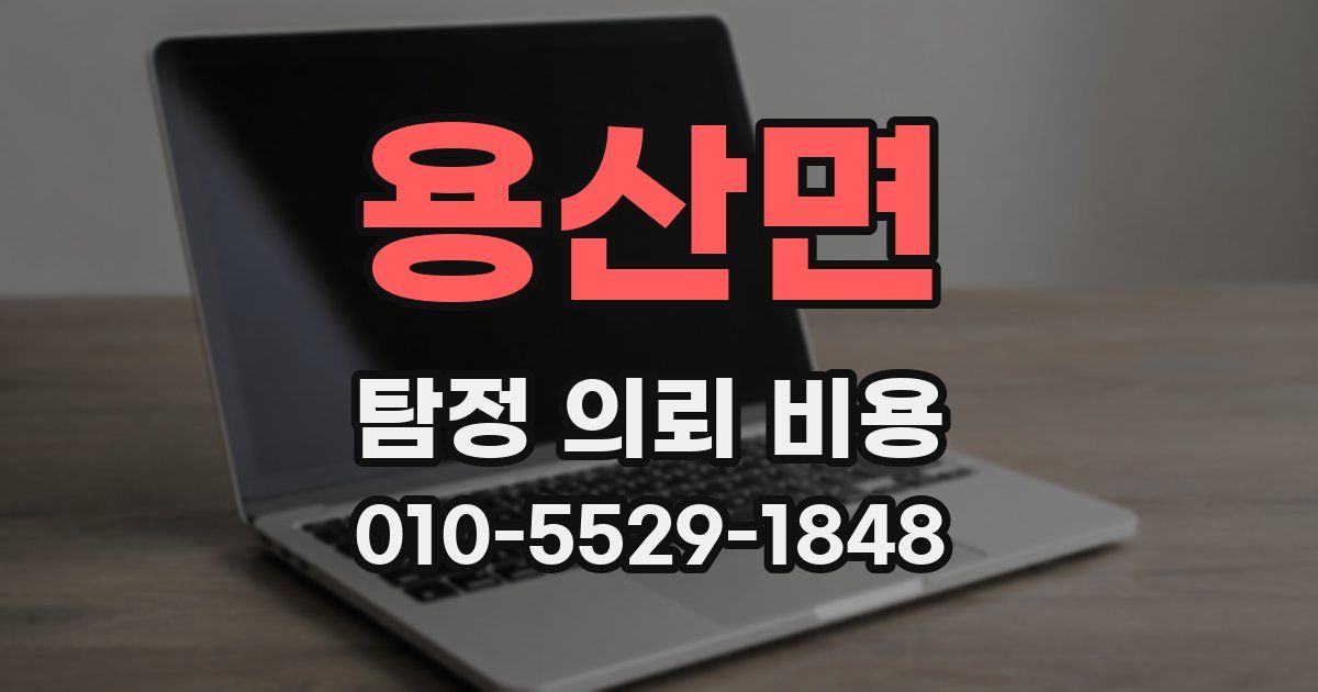 용산면 탐정 의뢰 비용