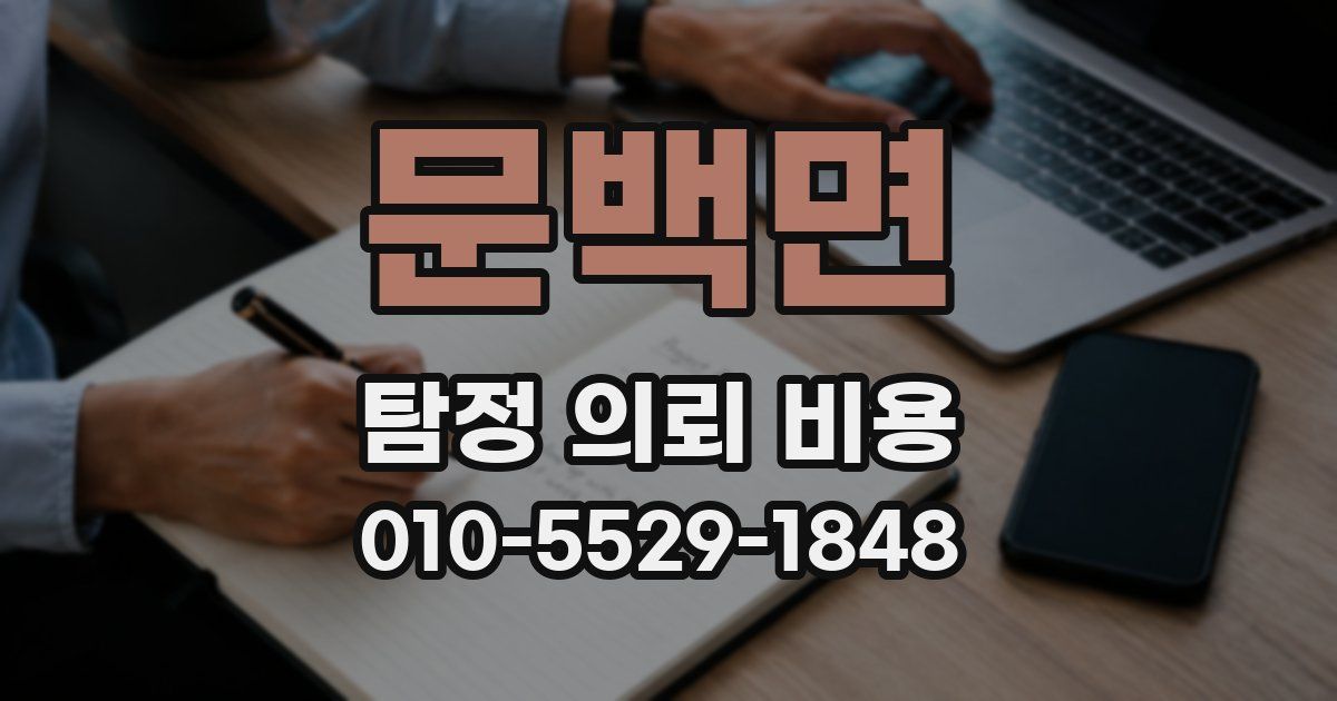 문백면 탐정 의뢰 비용