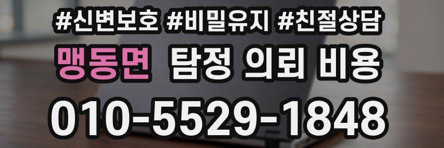 맹동면 탐정 의뢰 비용