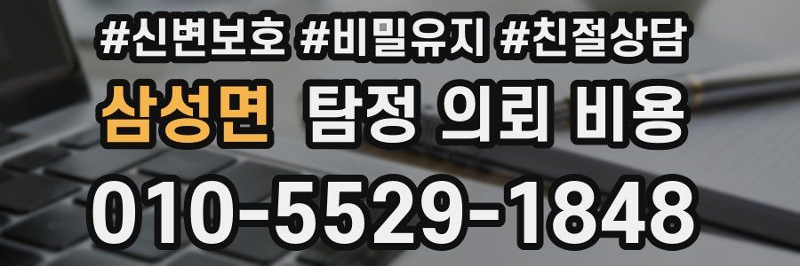삼성면 탐정 의뢰 비용